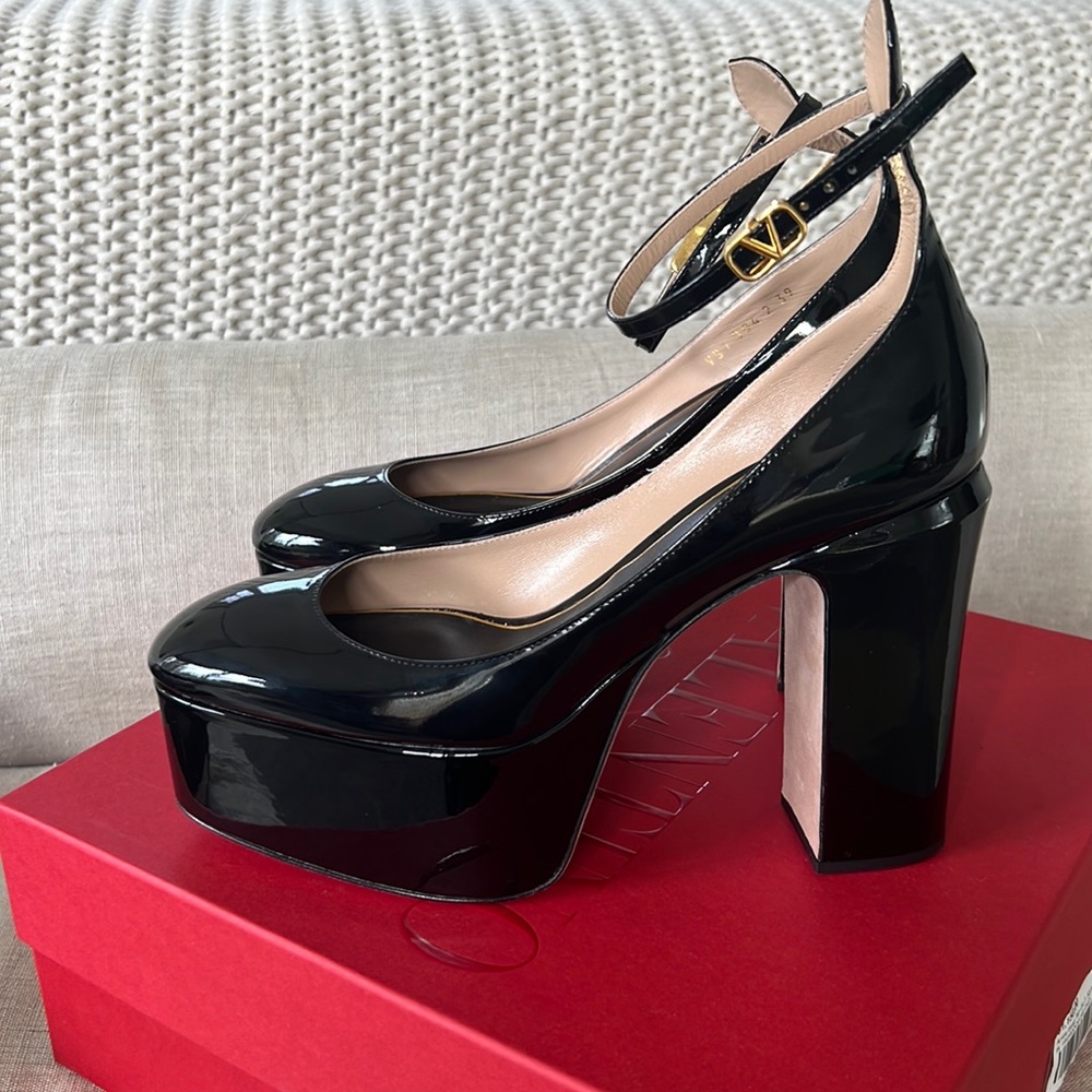 Valentino Tan-Go Platform heels